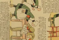 An illustration from Bécassine voyage; (1921)