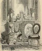 An illustration from Beautiful homes. Or, Hints in house furnishing (1878)