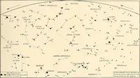 An illustration from A beginner's star-book; an easy guide to the stars and to the astronomical uses of the opera-glass, the field-glass and the telescope (1912)