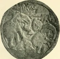 An illustration from The beginnings of Buddhist art, and other essays in Indian and Central-Asian archæology (1917)