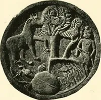 An illustration from The beginnings of Buddhist art, and other essays in Indian and Central-Asian archæology (1917)