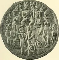 An illustration from The beginnings of Buddhist art, and other essays in Indian and Central-Asian archæology (1917)
