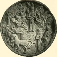 An illustration from The beginnings of Buddhist art, and other essays in Indian and Central-Asian archæology (1917)