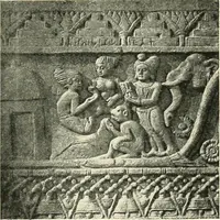 An illustration from The beginnings of Buddhist art, and other essays in Indian and Central-Asian archæology (1917)