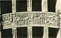 An illustration from The beginnings of Buddhist art, and other essays in Indian and Central-Asian archæology (1917)