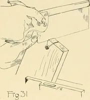 An illustration from Beginning woodwork at home and in school (1907)