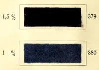 An illustration from Beizen- und Nuancierungsfarbstoffe auf Stückware = Mordant colours on piece goods and suitable shading colours = Colorants pour mordants et à nuancer sur tissu de laine (1890)