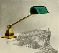 An illustration from Be kind to your eyes : read and write with Emeralite. (1916)