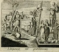 Picture 3 of 38 from Bellerophon, of, Lust tot wysheyt : door sinne-beelden leerlijck vertoont : waer by gevoegt zijn de vrolijcke stemmen, of, stichtige en vermaeckelijcke liedekens en dicten, genomen uyt de geoorolofde vrolickheyd, tot opweckinge der goede zeden : waer by noch konnen gebonden werden, het tweede deel Urania of hemel-sang, als mede het derde deel, Ghesang der Zeden, van den selfden auteur ... (1695), leaf 22