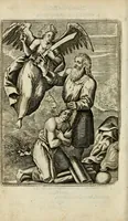 An illustration from Bellerophon, of, Lust tot wysheyt : door sinne-beelden leerlijck vertoont : waer by gevoegt zijn de vrolijcke stemmen, of, stichtige en vermaeckelijcke liedekens en dicten, genomen uyt de geoorolofde vrolickheyd, tot opweckinge der goede zeden : waer by noch konnen gebonden werden, het tweede deel Urania of hemel-sang, als mede het derde deel, Ghesang der Zeden, van den selfden auteur ... (1695)