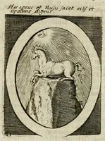 Picture 26 of 38 from Bellerophon, of, Lust tot wysheyt : door sinne-beelden leerlijck vertoont : waer by gevoegt zijn de vrolijcke stemmen, of, stichtige en vermaeckelijcke liedekens en dicten, genomen uyt de geoorolofde vrolickheyd, tot opweckinge der goede zeden : waer by noch konnen gebonden werden, het tweede deel Urania of hemel-sang, als mede het derde deel, Ghesang der Zeden, van den selfden auteur ... (1695), leaf 72
