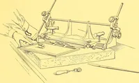 An illustration from Ben Day shading mediums, for art work on stone, metal & card board; (1920)