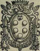 An illustration from Orazione fvnerale di m. Benedetto Varchi : fatta, e recitata da lui pubblicamente nell'essequie di Michelagnolo Bvonarroti in Firenze, nella chiesa di San Lorenzo .. (1564)