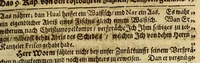 An illustration from Bericht von Gröhnland, gezogen aus zwo Chroniken : einer alten ihslandischen, und einer neuen dänischen; übergesand in frantzösischer Sprahche an Herren von der Mote den Wayer von einem unbenandten Meister, und gedruckt zu Parihs bey Augustin Kürbe in s. anno 1647. Jetzo aber deutsch gegäben, und, um desto färtiger ihn zu gebrauchen, unterschihdlich eingeteihlet (1674)