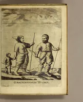 An illustration from Bericht von Gröhnland, gezogen aus zwo Chroniken : einer alten ihslandischen, und einer neuen dänischen; übergesand in frantzösischer Sprahche an Herren von der Mote den Wayer von einem unbenandten Meister, und gedruckt zu Parihs bey Augustin Kürbe in s. anno 1647. Jetzo aber deutsch gegäben, und, um desto färtiger ihn zu gebrauchen, unterschihdlich eingeteihlet (1674)