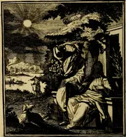 An illustration from Beschouwing der wereld : bestaande in hondert konstige figuuren, met godlyke spreuken en stichtelyke verzen (1708)