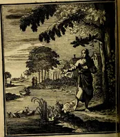 An illustration from Beschouwing der wereld : bestaande in hondert konstige figuuren, met godlyke spreuken en stichtelyke verzen (1708)