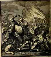 An illustration from Beschouwing der wereld : bestaande in hondert konstige figuuren, met godlyke spreuken en stichtelyke verzen (1708)