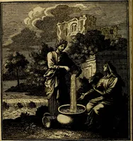 An illustration from Beschouwing der wereld : bestaande in hondert konstige figuuren, met godlyke spreuken en stichtelyke verzen (1708)