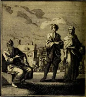 An illustration from Beschouwing der wereld : bestaande in hondert konstige figuuren, met godlyke spreuken en stichtelyke verzen (1708)