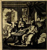 An illustration from Beschouwing der wereld : bestaande in hondert konstige figuuren, met godlyke spreuken en stichtelyke verzen (1708)