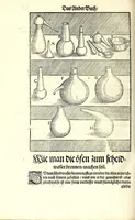 Picture 16 of 35 from Beschreibung allerfürnemisten mineralischen Ertzt vnnd Bergkwercks Arten : wie dieselbigen, vnd eine jede in Sonderheit jrer Natur und Eigenschafft nach, auff alle Metaln probirt vnd im kleinen Fewer sollen versucht werden : mit Erklärung etlicher fürnemer nützlichen Schmeltzwerck, im grossen Fewer auch Scheidung Goldts, Silbers, vnd anderer Metaln : sampt einem Bericht dess Kupffersaigerns, Messing brennens, vnd Salpeter siedens : auch aller saltzigen minerischen Proben, vnd was denen allen anhengig : in fünff Bücher verfast, dessgleichen zuuorn niemals in Druck kommen ... (1580), leaf 138
