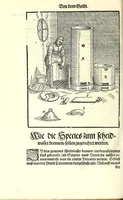 Picture 17 of 35 from Beschreibung allerfürnemisten mineralischen Ertzt vnnd Bergkwercks Arten : wie dieselbigen, vnd eine jede in Sonderheit jrer Natur und Eigenschafft nach, auff alle Metaln probirt vnd im kleinen Fewer sollen versucht werden : mit Erklärung etlicher fürnemer nützlichen Schmeltzwerck, im grossen Fewer auch Scheidung Goldts, Silbers, vnd anderer Metaln : sampt einem Bericht dess Kupffersaigerns, Messing brennens, vnd Salpeter siedens : auch aller saltzigen minerischen Proben, vnd was denen allen anhengig : in fünff Bücher verfast, dessgleichen zuuorn niemals in Druck kommen ... (1580), leaf 140