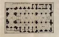 An illustration from Beschreibung aller Kirchen-Gebäude der Stadt Dantzig : worinnen einer jeden Kirchen Grund-Risz, Auffzug oder Abriss vollköm̄lich zu ersehen, wie dann auch von den Kunstreichen Gewölbern in denen Kirchen, sowol im Grund-Risse als Auffstellung derselben deutlich gehandelt wird : nebst der Beschreibung aller anderen Kirchen, so ausserhalb Walles in den Vorstaädten gelegen seyn, nach ihrer Maass (1695)