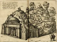 An illustration from Beschreibung derer fürstlicher güligscher &c. Hochzeit : so im Jahr Christi tausent fünffhundert achtzig fünff, am sechszehenden Junij vnd nechstfolgenden acht Tagen, zu Düsseldorff mit grossen Freuden, fürstlichen Triumph vnd Herrligkeit gehalten worden (1587)
