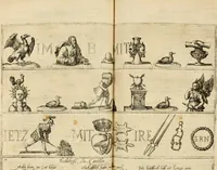 An illustration from Beschreibung derer fürstlicher güligscher &c. Hochzeit : so im Jahr Christi tausent fünffhundert achtzig fünff, am sechszehenden Junij vnd nechstfolgenden acht Tagen, zu Düsseldorff mit grossen Freuden, fürstlichen Triumph vnd Herrligkeit gehalten worden (1587)
