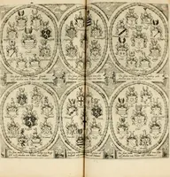 An illustration from Beschreibung derer fürstlicher güligscher &c. Hochzeit : so im Jahr Christi tausent fünffhundert achtzig fünff, am sechszehenden Junij vnd nechstfolgenden acht Tagen, zu Düsseldorff mit grossen Freuden, fürstlichen Triumph vnd Herrligkeit gehalten worden (1587)