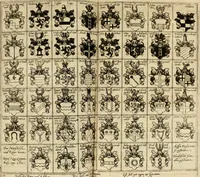 An illustration from Beschreibung derer fürstlicher güligscher &c. Hochzeit : so im Jahr Christi tausent fünffhundert achtzig fünff, am sechszehenden Junij vnd nechstfolgenden acht Tagen, zu Düsseldorff mit grossen Freuden, fürstlichen Triumph vnd Herrligkeit gehalten worden (1587)