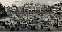 An illustration from Beschreibung vnd Abbildung aller königl. und churfürstl. Ein-Züge, Wahl vnd Crönungs Acta : so geschehen zu Franckfurt am Mayn im Jahr 1658 : sampt andern darzu gehörigen vnd beygefügten Sachen (1658)