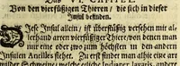 An illustration from Beschreibung von Tabago: einer Insul von denen Antilles, oder Caribischen Eylanden in America. (1684)