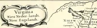 An illustration from Beschrijvinghe van Virginia, Nieuw Nederlandt, Nieuw Engelandt, en d'eylanden Bermudes, Berbados, en S. Christoffel. Dienstelijck voor elck een derwaerts handelende, en alle voort-planters van nieuw colonien (1651)