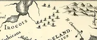 An illustration from Beschrijvinghe van Virginia, Nieuw Nederlandt, Nieuw Engelandt, en d'eylanden Bermudes, Berbados, en S. Christoffel. Dienstelijck voor elck een derwaerts handelende, en alle voort-planters van nieuw colonien (1651)