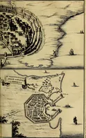 An illustration from Naukeurige beschryving der eilanden, in de archipel der Middelantsche zee, en ontrent dezelve, gelegen : waer onder de voornaemste Cyprus, Rhodus, Kandien, Samos, Scio, Negroponte, Lemnos, Paros, Delos, Patmos, en andere in groten getale, behelzende der zelver benamingen, gelegentheden, steden, kastelen, gedenkwaerdige aeloude en hedendaeghse geschiedenissen, bestieringen, veroveringen, gewassen, dieren, &c. : verrijkt met zee- en eilant-kaerten, en afbeeldingen van steden, dieren, gewassen &c. (1688)