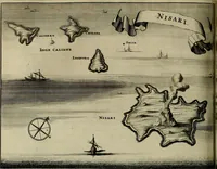 Picture 20 of 112 from Naukeurige beschryving der eilanden, in de archipel der Middelantsche zee, en ontrent dezelve, gelegen : waer onder de voornaemste Cyprus, Rhodus, Kandien, Samos, Scio, Negroponte, Lemnos, Paros, Delos, Patmos, en andere in groten getale, behelzende der zelver benamingen, gelegentheden, steden, kastelen, gedenkwaerdige aeloude en hedendaeghse geschiedenissen, bestieringen, veroveringen, gewassen, dieren, &c. : verrijkt met zee- en eilant-kaerten, en afbeeldingen van steden, dieren, gewassen &c. (1688), leaf 207