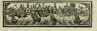 An illustration from Beschryvinge der stad Dordrecht : vervatende haar begin, opkomst, toeneming, en verdere stant ... Als mede een verzamelinge van eenige geslachtboomen, der adelijke, aal-oude, en aanzienlijke heeren-geslachten, van, en in, Dordrecht, enz. ... (1677)