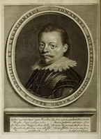 An illustration from Beschryvinge der stad Dordrecht : vervatende haar begin, opkomst, toeneming, en verdere stant ... Als mede een verzamelinge van eenige geslachtboomen, der adelijke, aal-oude, en aanzienlijke heeren-geslachten, van, en in, Dordrecht, enz. ... (1677)