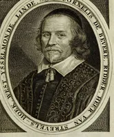 An illustration from Beschryvinge der stad Dordrecht : vervatende haar begin, opkomst, toeneming, en verdere stant ... Als mede een verzamelinge van eenige geslachtboomen, der adelijke, aal-oude, en aanzienlijke heeren-geslachten, van, en in, Dordrecht, enz. ... (1677)
