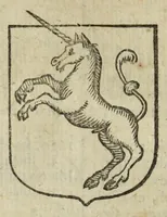 An illustration from Beschryvinge der stad Dordrecht : vervatende haar begin, opkomst, toeneming, en verdere stant ... Als mede een verzamelinge van eenige geslachtboomen, der adelijke, aal-oude, en aanzienlijke heeren-geslachten, van, en in, Dordrecht, enz. ... (1677)