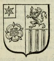 An illustration from Beschryvinge der stad Dordrecht : vervatende haar begin, opkomst, toeneming, en verdere stant ... Als mede een verzamelinge van eenige geslachtboomen, der adelijke, aal-oude, en aanzienlijke heeren-geslachten, van, en in, Dordrecht, enz. ... (1677)