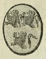 An illustration from Beschryvinge der stad Dordrecht : vervatende haar begin, opkomst, toeneming, en verdere stant ... Als mede een verzamelinge van eenige geslachtboomen, der adelijke, aal-oude, en aanzienlijke heeren-geslachten, van, en in, Dordrecht, enz. ... (1677)