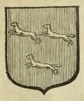 An illustration from Beschryvinge der stad Dordrecht : vervatende haar begin, opkomst, toeneming, en verdere stant ... Als mede een verzamelinge van eenige geslachtboomen, der adelijke, aal-oude, en aanzienlijke heeren-geslachten, van, en in, Dordrecht, enz. ... (1677)