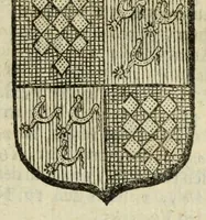 An illustration from Beschryvinge der stad Dordrecht : vervatende haar begin, opkomst, toeneming, en verdere stant ... Als mede een verzamelinge van eenige geslachtboomen, der adelijke, aal-oude, en aanzienlijke heeren-geslachten, van, en in, Dordrecht, enz. ... (1677)