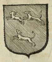 An illustration from Beschryvinge der stad Dordrecht : vervatende haar begin, opkomst, toeneming, en verdere stant ... Als mede een verzamelinge van eenige geslachtboomen, der adelijke, aal-oude, en aanzienlijke heeren-geslachten, van, en in, Dordrecht, enz. ... (1677)