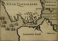 An illustration from Historische beschryvinghe der seer wijt beroemde Coop-stadt Amsterdam : waer inne benevens de eerste beginselen ende opcomsten der stadt, verscheyde privilgien ordonnantien, ende andere ghedenckweerdinghe gheschiedenissen met het ghene de nieuwe vergrootinghen der stadt, als oock de handel ende verre reysen ende de politie betreffende is, tot desen teghenwoordinghen tijt, nae her vervolch der jaeren, verhaelt werdt (1614)