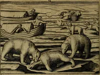 An illustration from Historische beschryvinghe der seer wijt beroemde Coop-stadt Amsterdam : waer inne benevens de eerste beginselen ende opcomsten der stadt, verscheyde privilgien ordonnantien, ende andere ghedenckweerdinghe gheschiedenissen met het ghene de nieuwe vergrootinghen der stadt, als oock de handel ende verre reysen ende de politie betreffende is, tot desen teghenwoordinghen tijt, nae her vervolch der jaeren, verhaelt werdt (1614)