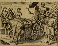 An illustration from Historische beschryvinghe der seer wijt beroemde Coop-stadt Amsterdam : waer inne benevens de eerste beginselen ende opcomsten der stadt, verscheyde privilgien ordonnantien, ende andere ghedenckweerdinghe gheschiedenissen met het ghene de nieuwe vergrootinghen der stadt, als oock de handel ende verre reysen ende de politie betreffende is, tot desen teghenwoordinghen tijt, nae her vervolch der jaeren, verhaelt werdt (1614)
